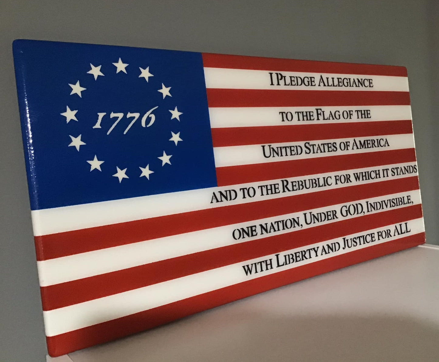 I Pledge Allegiance Flag Epoxy Flag